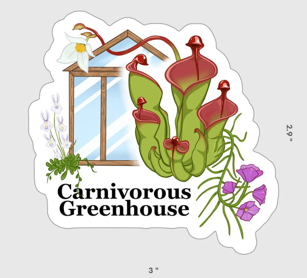Carnivorous Greenhouse Sticker at Carnivorous Greenhouse